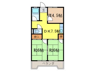 川北ビルの物件間取画像